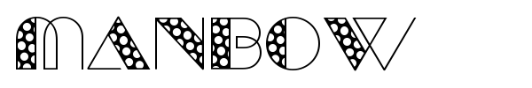 Manbow font preview